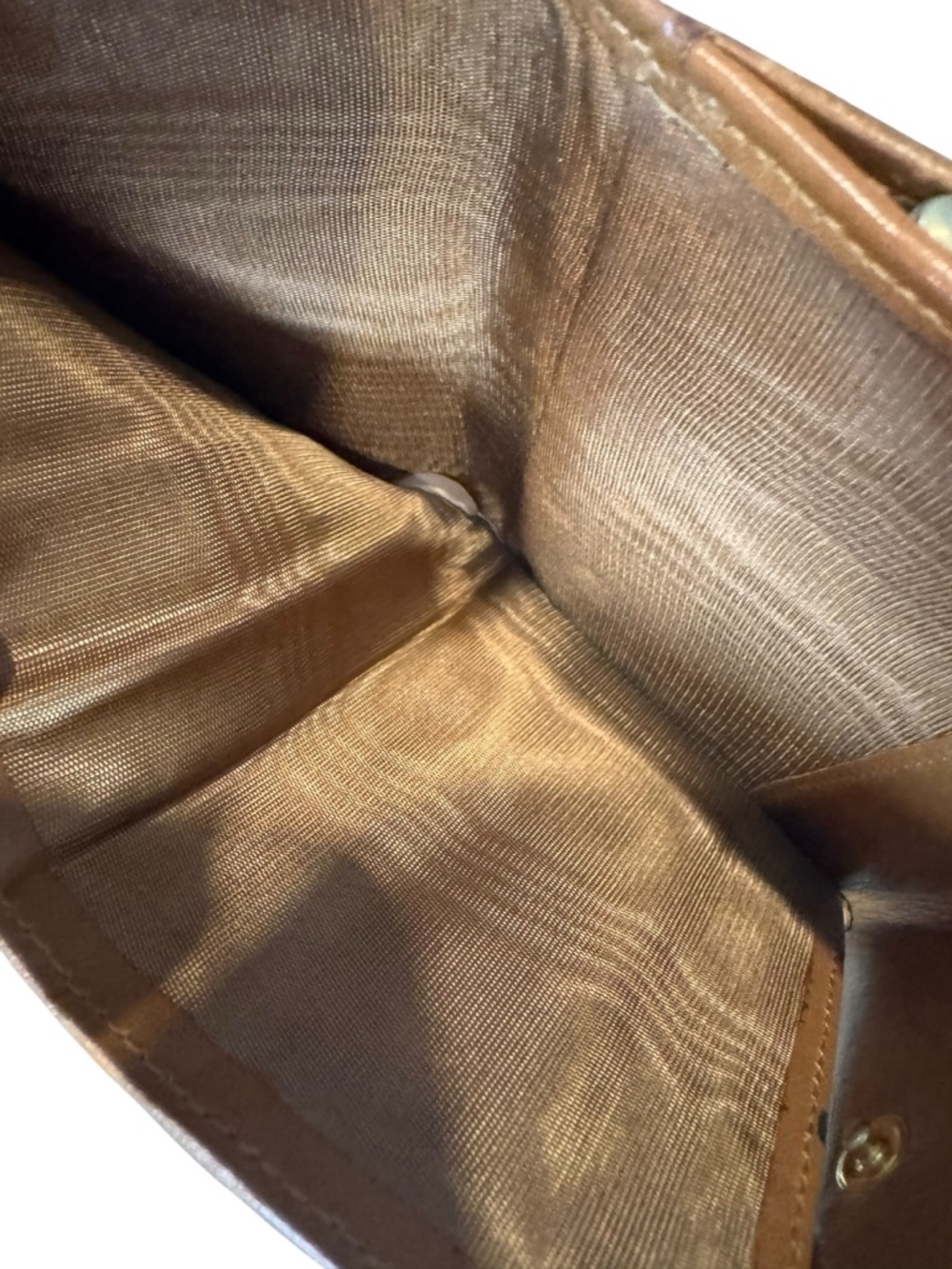 Celine Embossed Triomphe Bifold Wallet in Brown/Tan - Picture 7 of 8